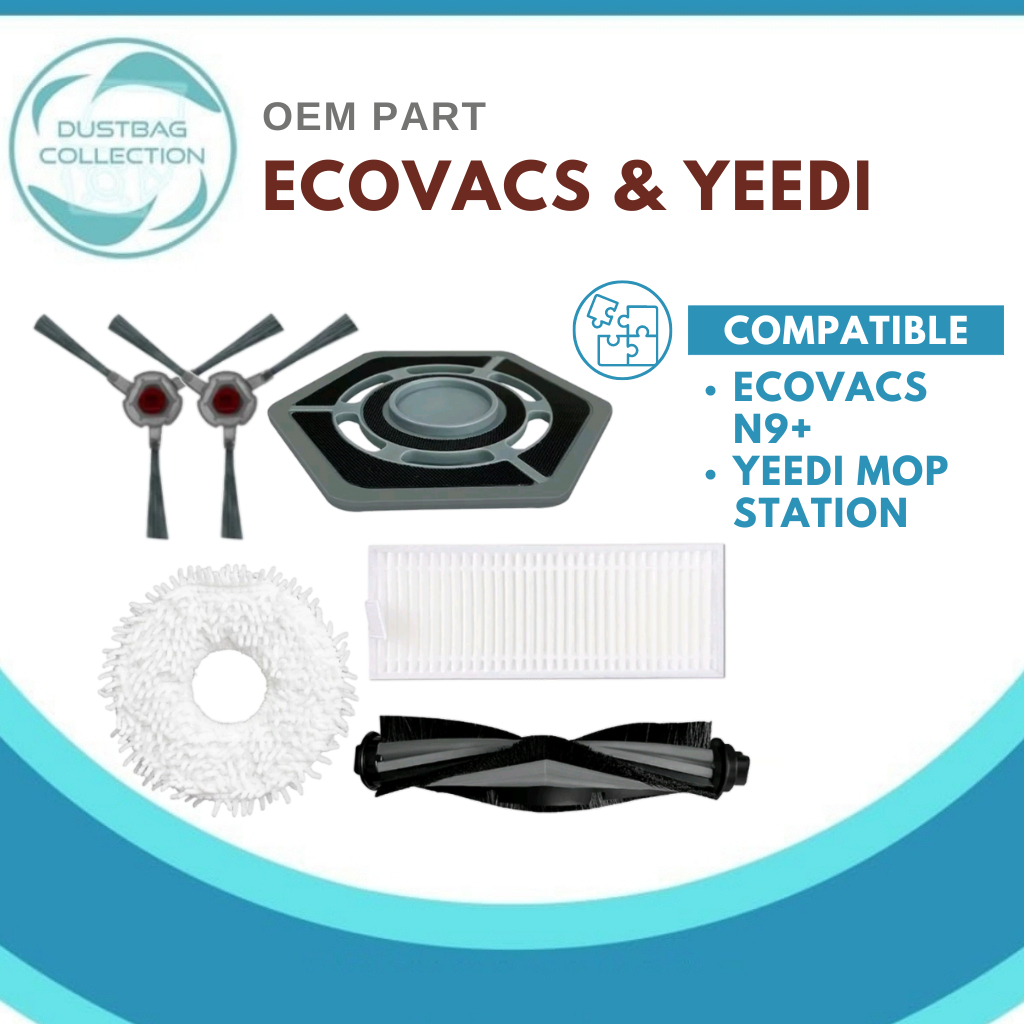 Ecovacs Deebot N9+ Yeedi Mop Station Accessories Mop Cleaning Cloth, Mop Holder Mop Bracket, Hepa Fi
