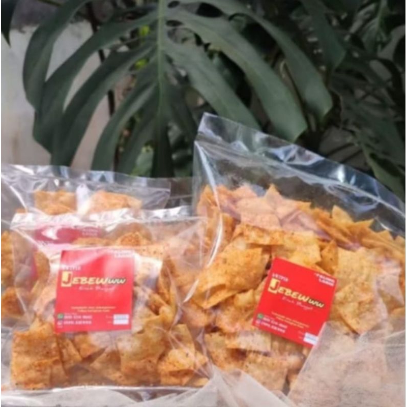 

kripik pangsit pedas jebewww 500 gr