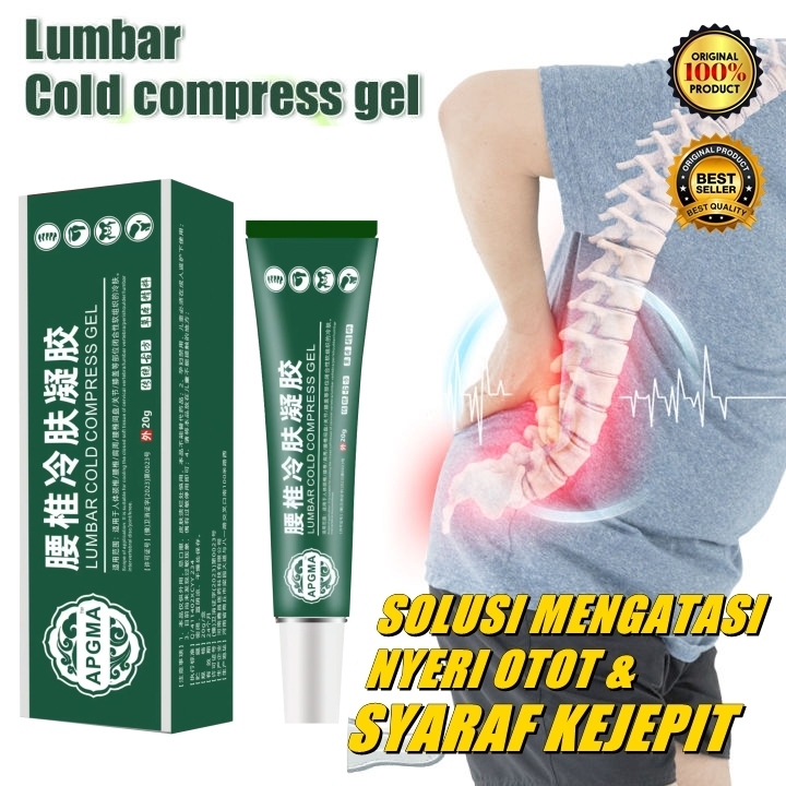 Lumbar cold compress gel original Lumbar spine cooling gel APDMP salep lumbar original lumbar terapi