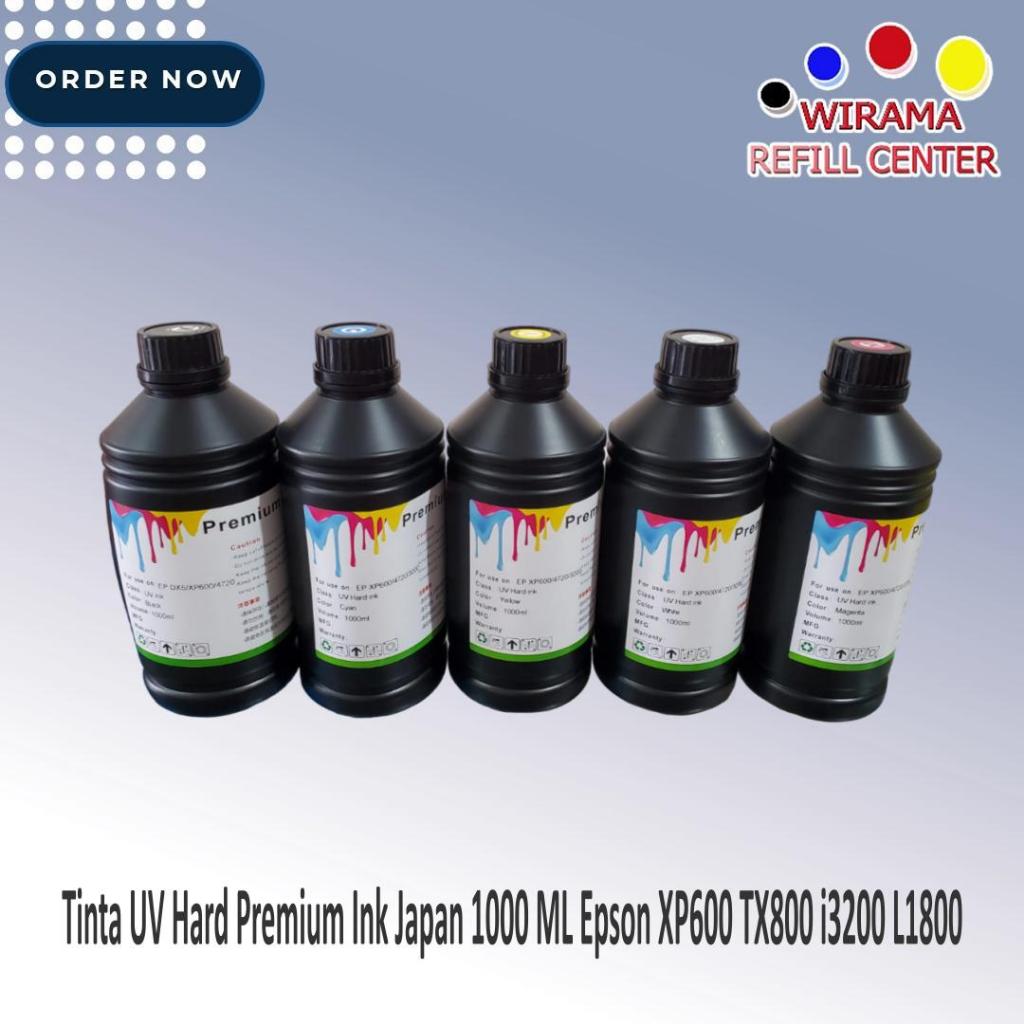 Tinta UV Hard Premium Ink Japan 1000 ML Epson XP600 TX800 i3200 L1800 i1600