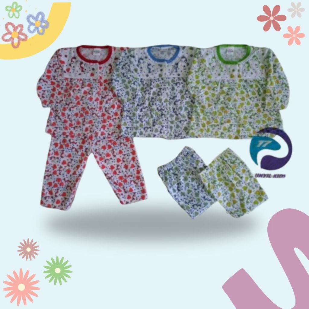Baju Bayi Perempuan Motif Kuda Poni Lucu / Piyama Bayi Cantik