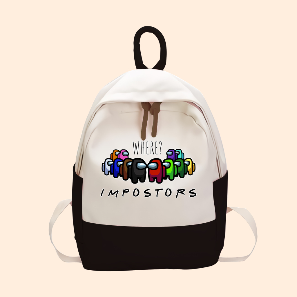 Tas Anak Game Among Us Anak SD TK Kantong Backpack Karakter Anak AMS-02
