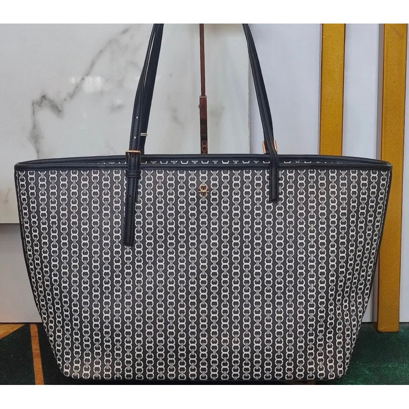 Tory Burch Gemini Tote link black