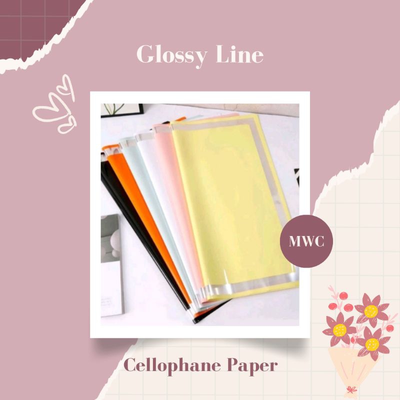 

[❗Wajib Beli Paper Core] Cellophane Paper Glossy Line