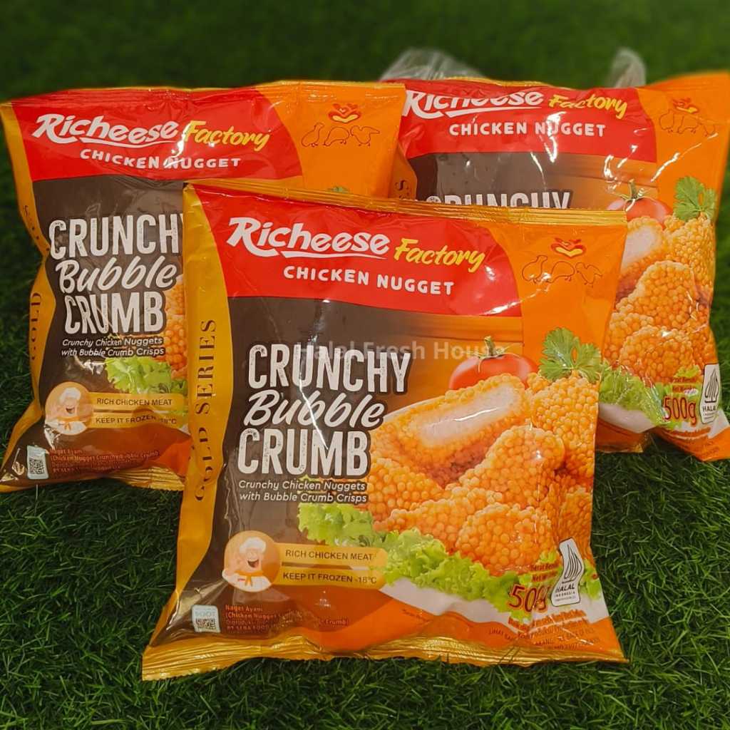 

RICHEESE FACTORY CHIKEN NUGGET CRUNCHY BUBBLE CRUMB 500GR