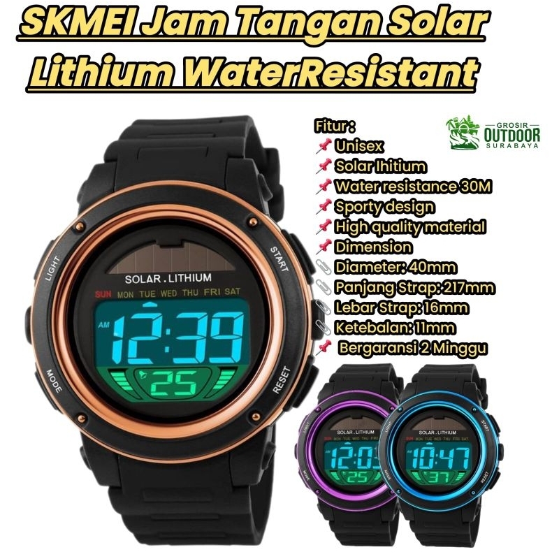 SKMEI Jam Tangan Solar Lithium