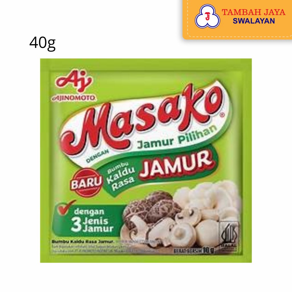 

Masako Rasa Kaldu Jamur 40g