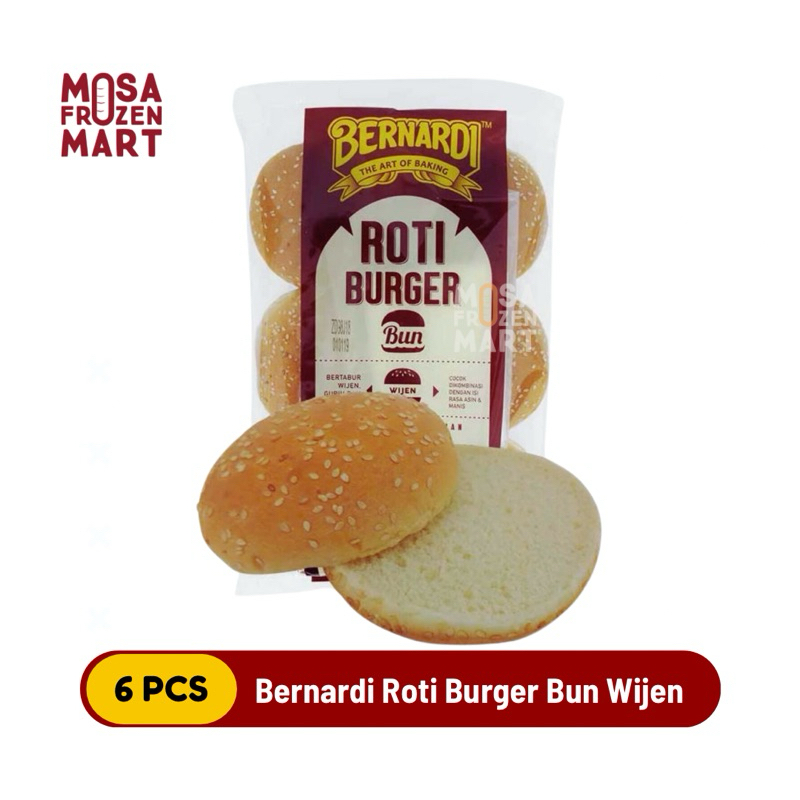 

Bernardi Roti Burger Bun Wijen Isi 6 Biji