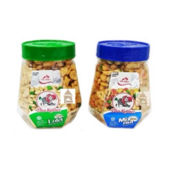 

Kacang Dua Kelinci Mix Nut dan Lofet Toples