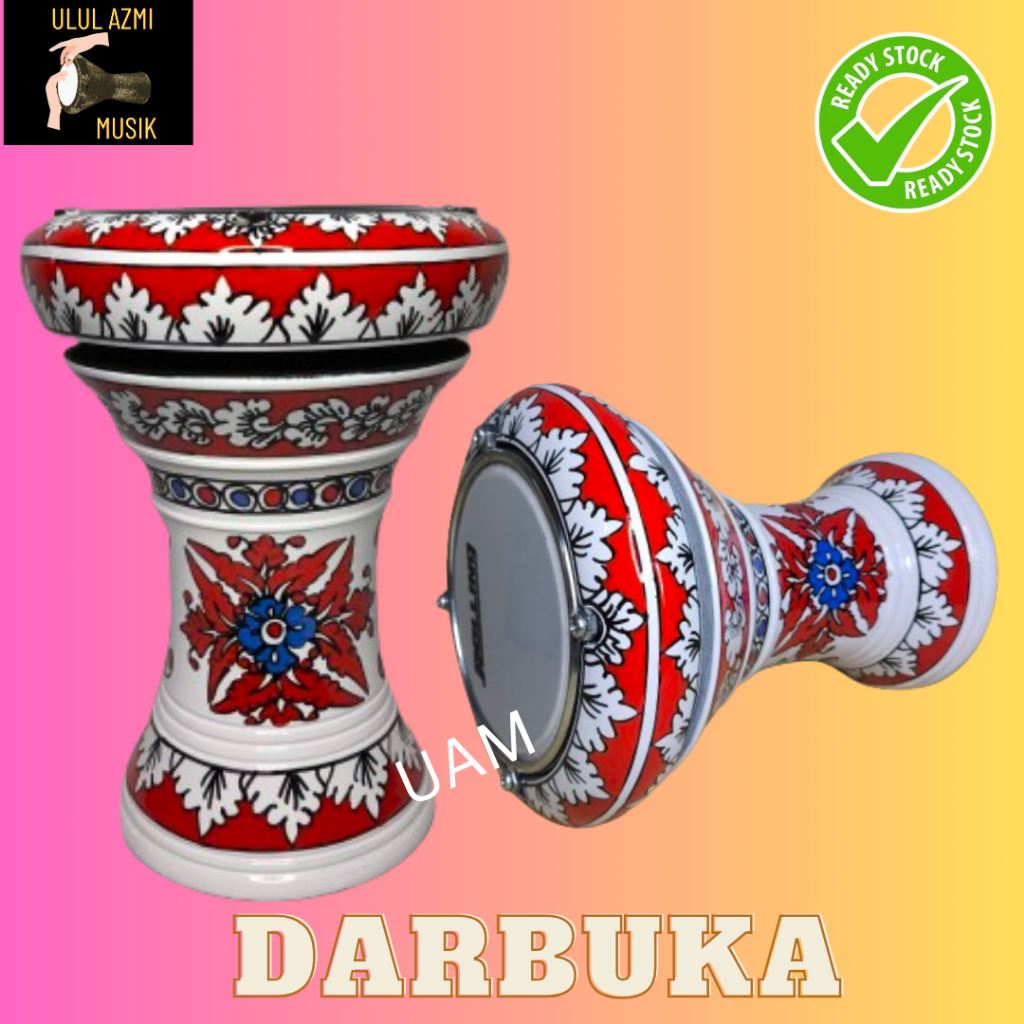 DARBUKA 8 INCH MIKA POWER BEAT MOTIF BATIK, DARBUKA ANAK 6 INCH MURAH
