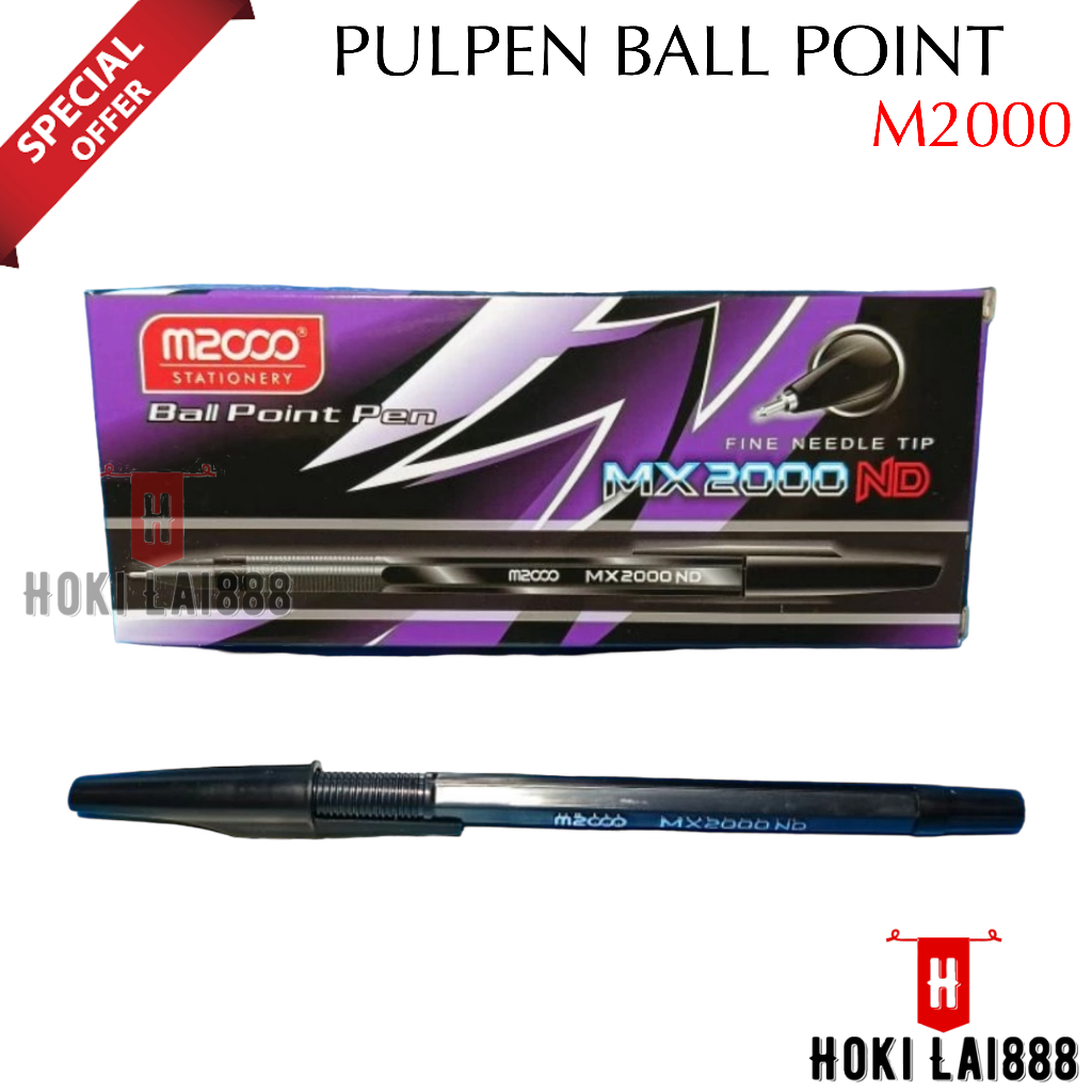 

[HKL] ATK005 12 PCS PULPEN TINTA HITAM MX2000 ND / BALL POINT PEN / 1 PACK PULPEN TULIS KANTOR SEKOLAH / PENA GROSIR / PULPEN M2000 ISI 12 PCS