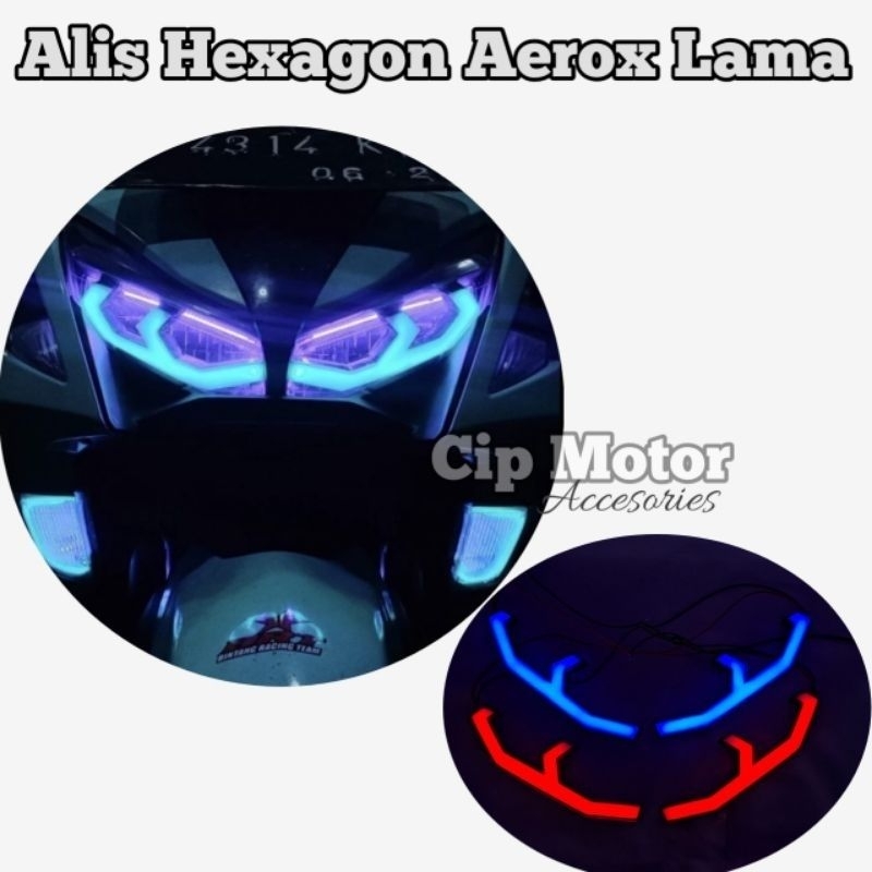 LAMPU ALIS LAZY HEXAGON AEROX LAMA LAZY HEXA AEROX OLD