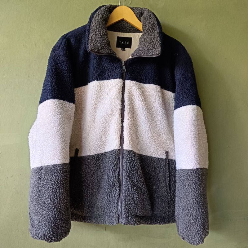 JAKET SHERPA BULANG 3 TONE TATE
