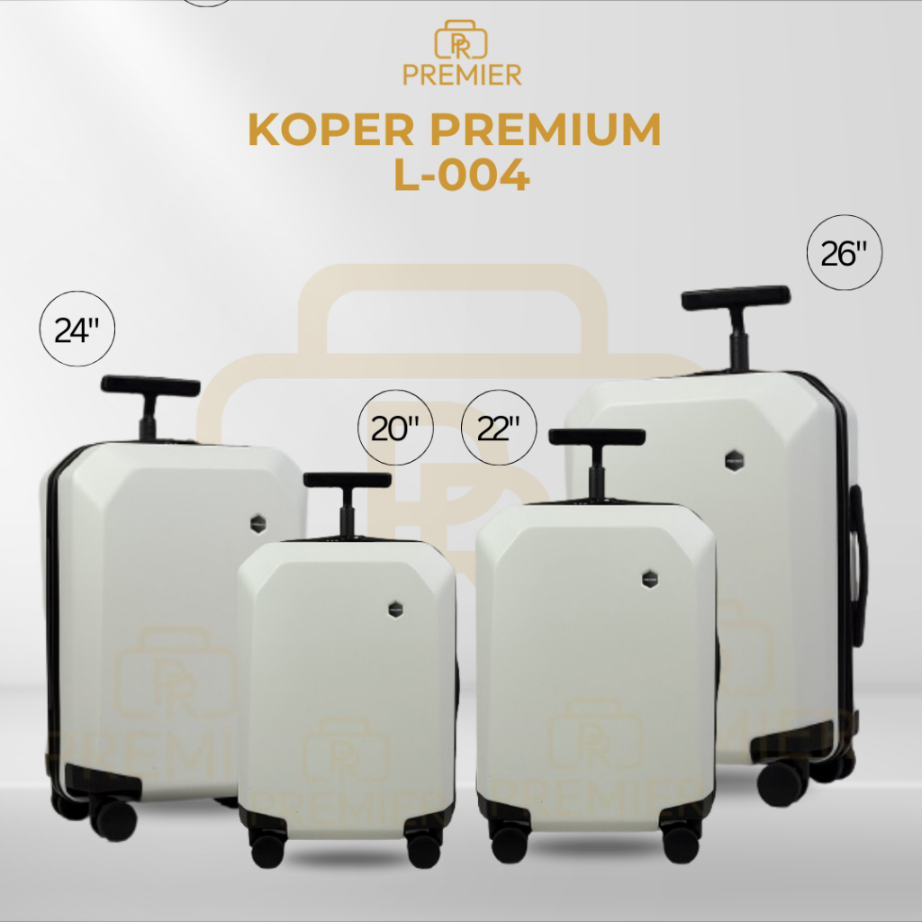 Koper Premier TSA Lock 20 Inch 22 Inch 24 Inch 26 Inch Koper Kabin Bagasi ABS Koper Import - L004