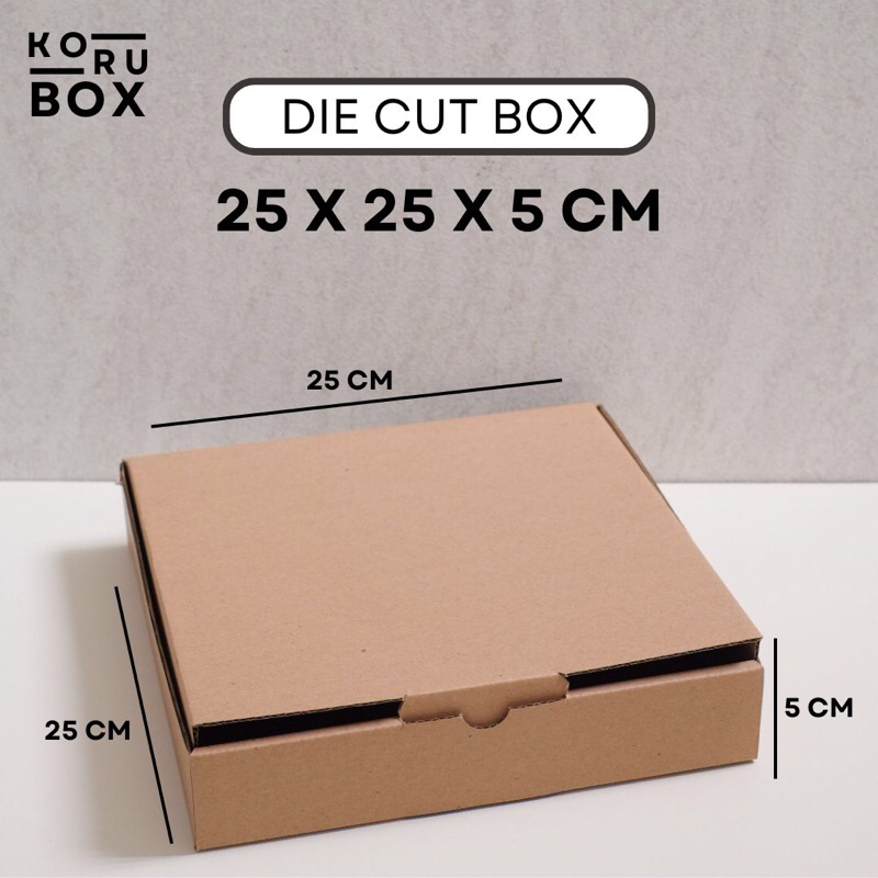 

Kardus Die Cut Mailer Box 25x25x5 cm | Box Kardus Karton Packaging Kardus Packing Polos