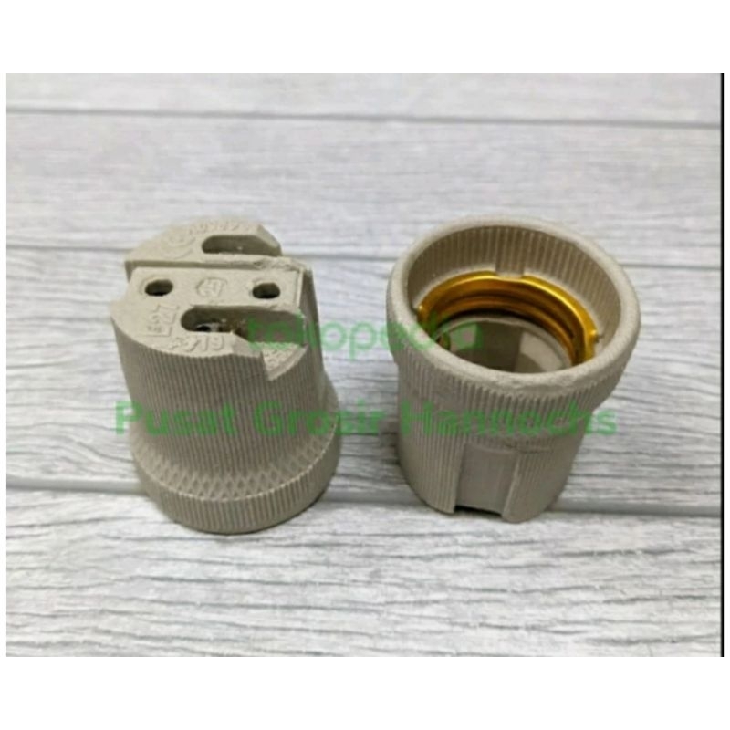 Fiting keramik E27 Fiting downlight e27 bahan keramik