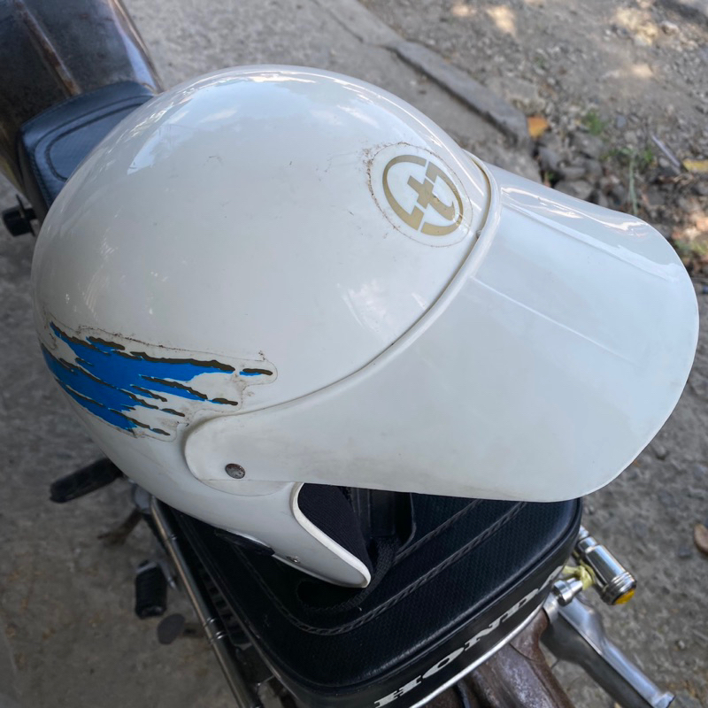 Helm Half Face Jadul Vintage Original Tossa Model GL Series