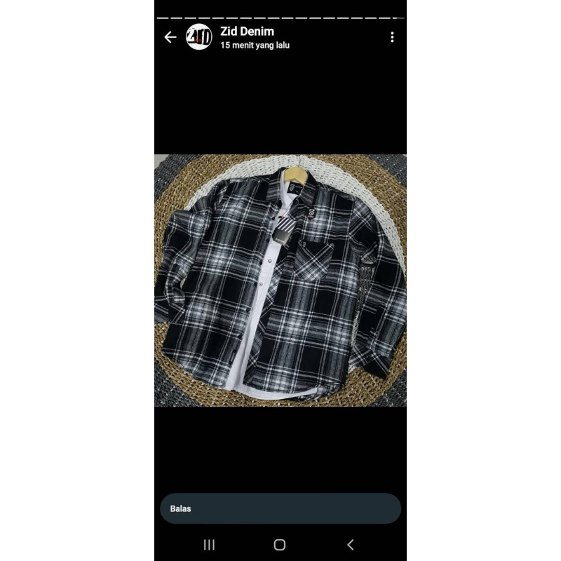 kemeja zid denim