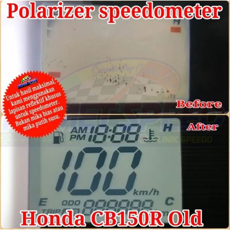 Polarizer / polaris  lcd Spidometer, speedometer, odometer cb150r old