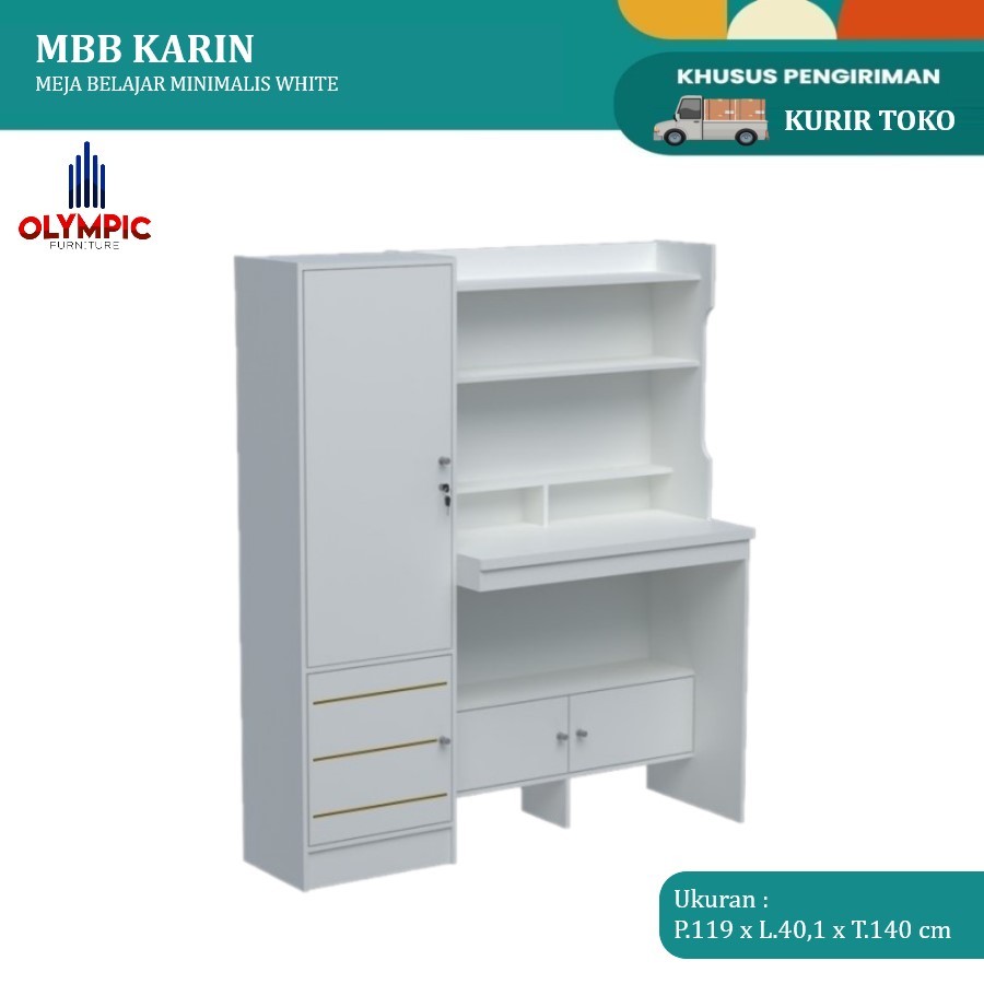 Meja Belajar Olympic | Meja Tulis Anak Minimalis MBB KARIN | MBB DONA
