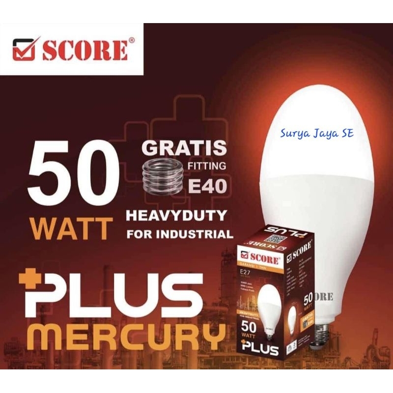 Lampu ML 50 Watt Score Mercury Plus