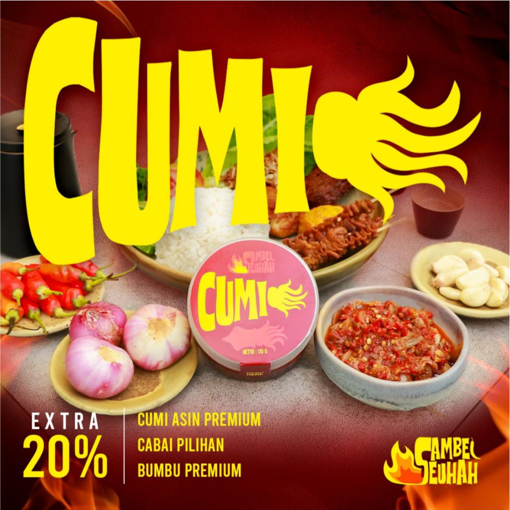 

Sambal Cumi - Sambel Seuhah Cumi siap makan 170g