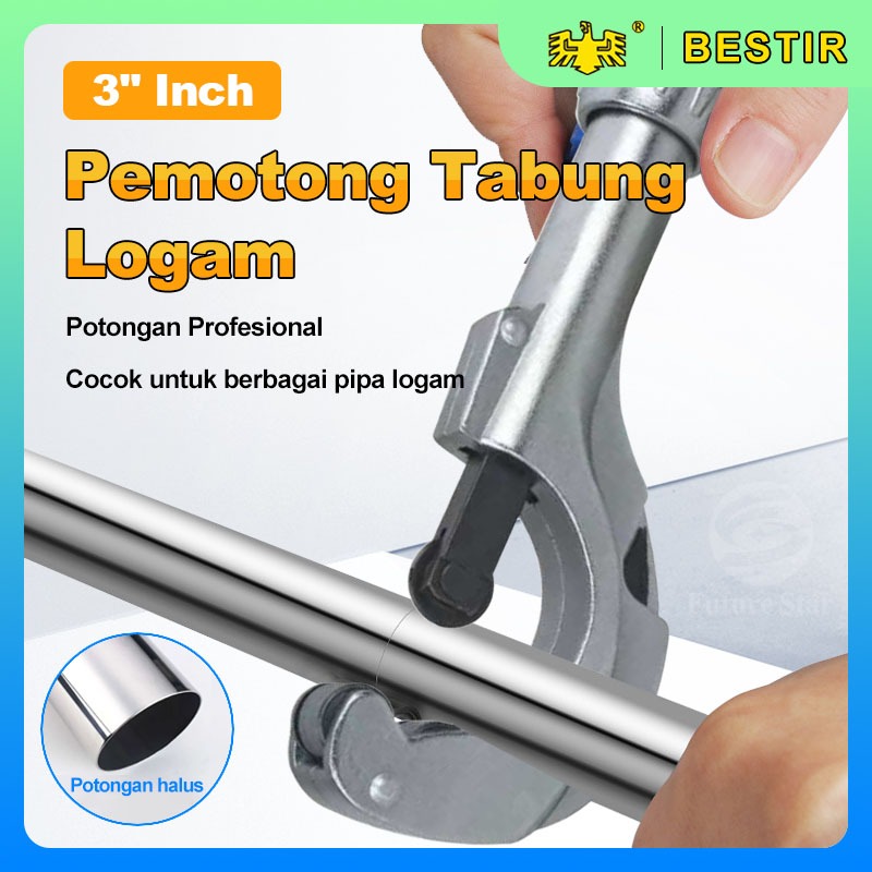 

Alat Potong Pipa Besi 3" inch Pemotong Galvanis Tubing Tube Pipe Cutter Tembaga AC Potong Putar Kuningan PVC Stainless Steel Heavy Duty Tool