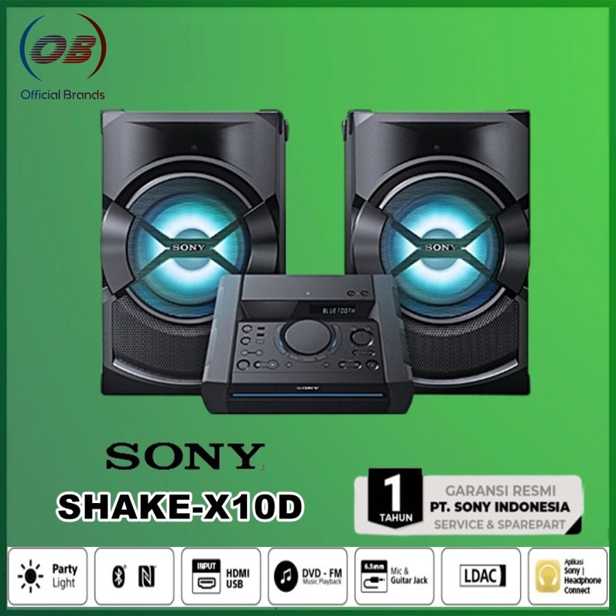Sony SHAKE-X10D X10 D High Power Home Audio System Bluetooth Speaker