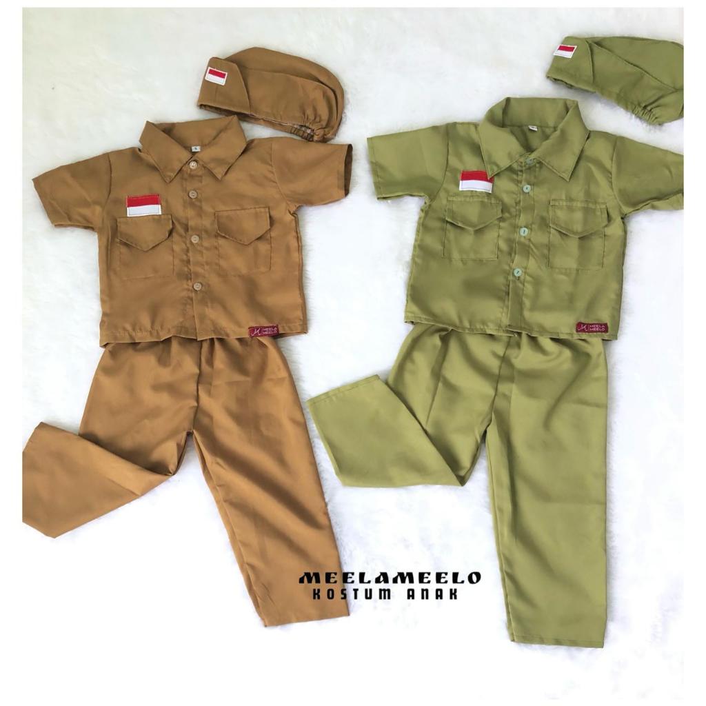 Kostum Pahlawan Anak Veteran Bung Tomo /  Kostum  Photoshoot Pahlawan Baju Kemerdekaan Anak