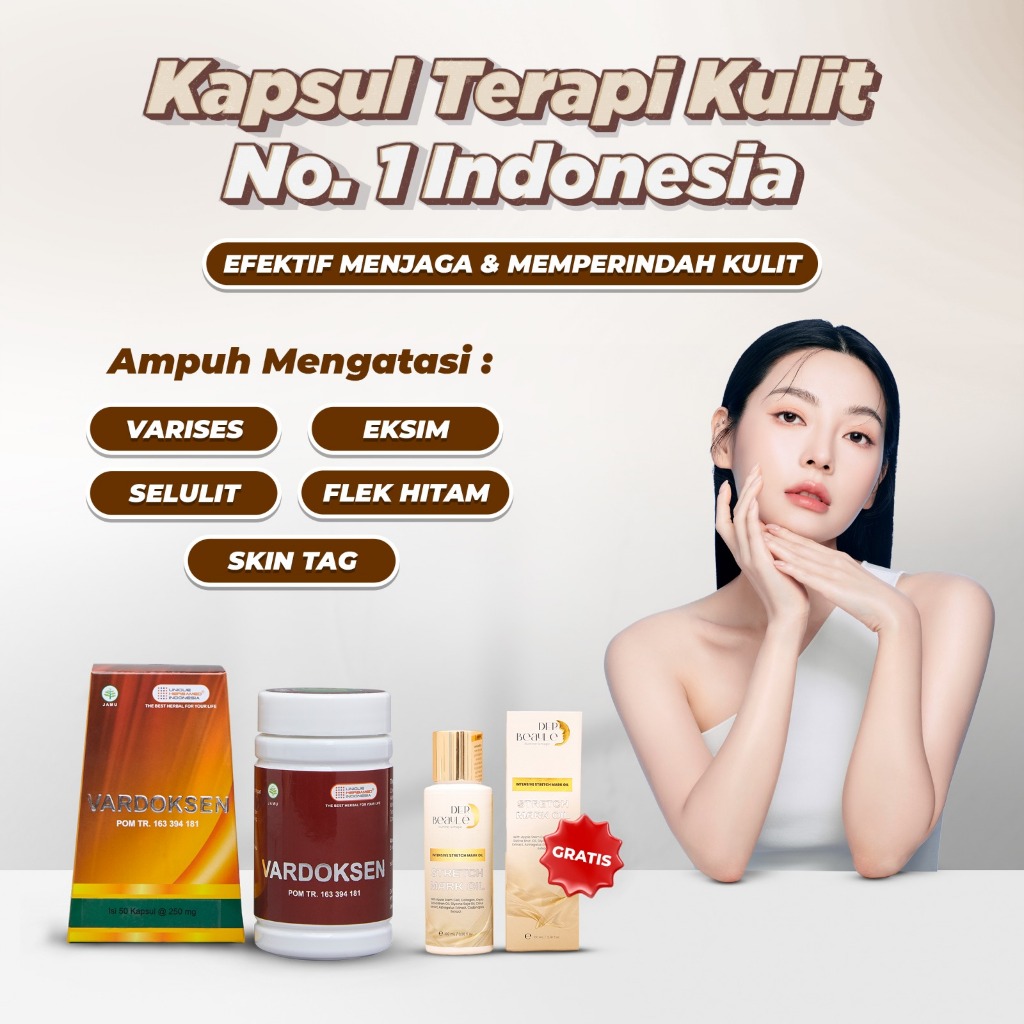 Vardoksen Kapsul Terapi Kulit GRATIS Derbeaule Stretch Mark Oil Stem Cell