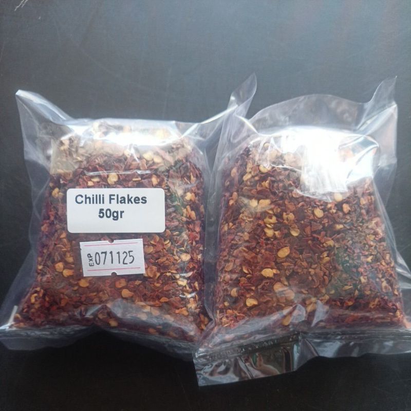 

Chilli Flakes 50 gr / Remah Cabai / Cabe kering / Cabai Bubuk Kasar / Cabe Giling Kasar