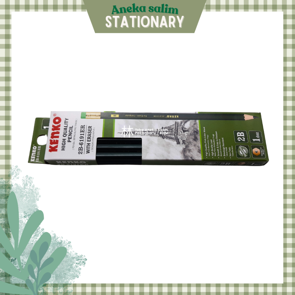 

Anekasalim - Pensil 2B Kenko 6191ER with eraser