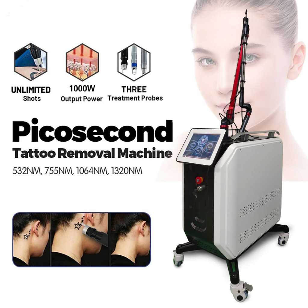Pico Atom Laser penghilang bintik wajah, instrumen kecantikan penghilang bekas luka dan bebas bekas 