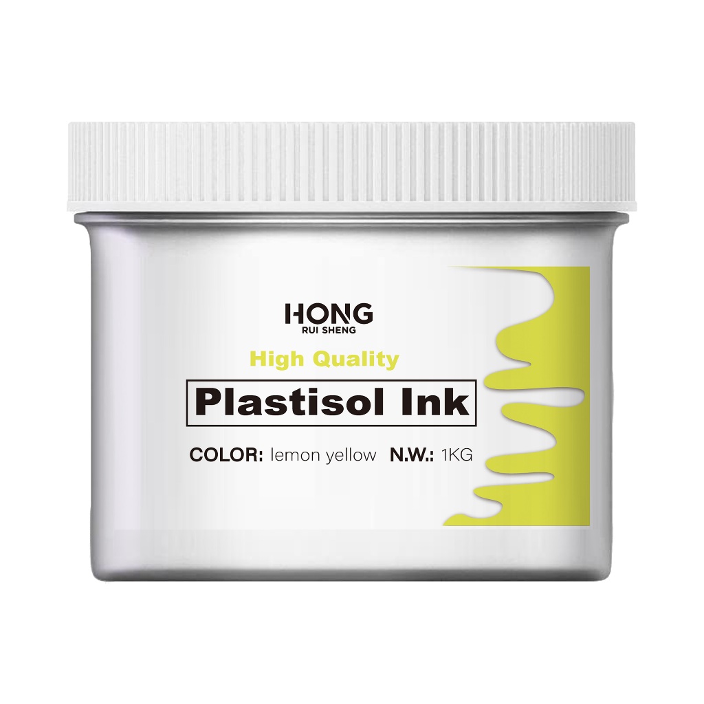 

HONG RUI SHENG sablon plastisol inkKuning Lemon 1KG-meningkatkan estetika dan tekstur produk