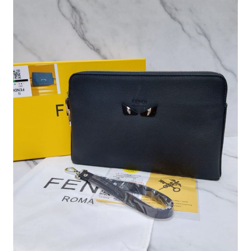 HANDBAG CLUTCH PRIA FENDI IMPORT TAS TANGAN COWOK MEWAH IMPORT FN 2223