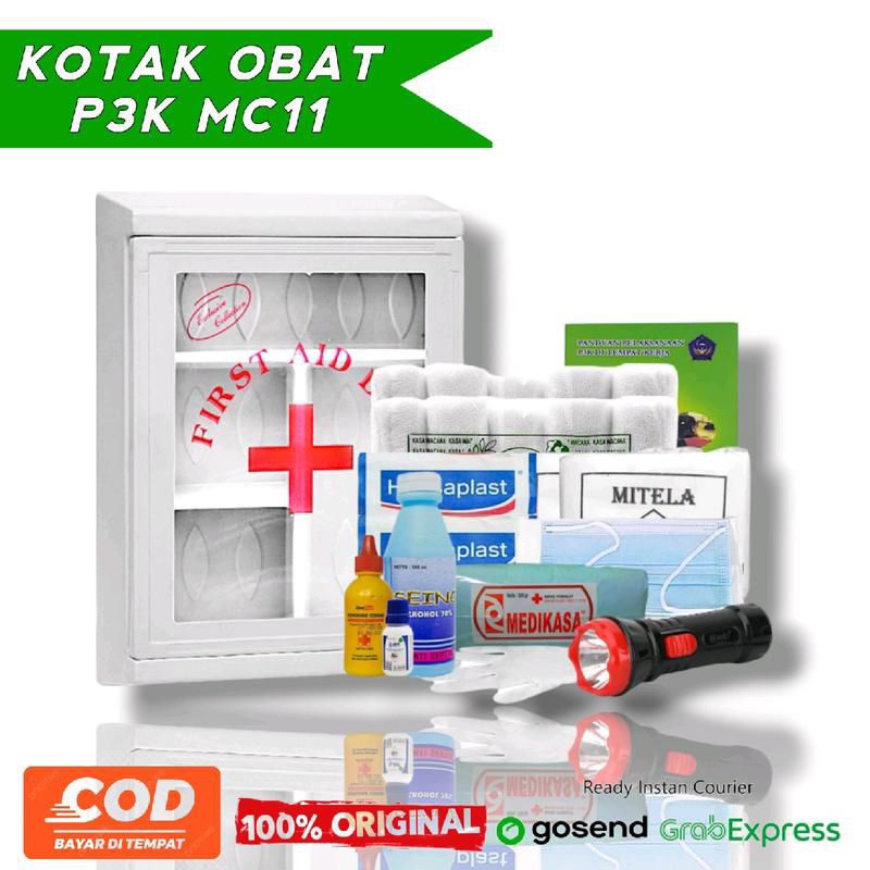 Kotak P3K Dinding + Isi Type A / First Aid Kit Box Kotak P3K isi Type A