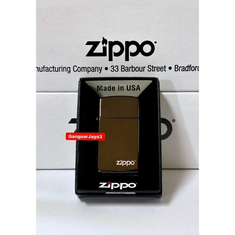 korek zippo original USA 28123 ZL slim ebony