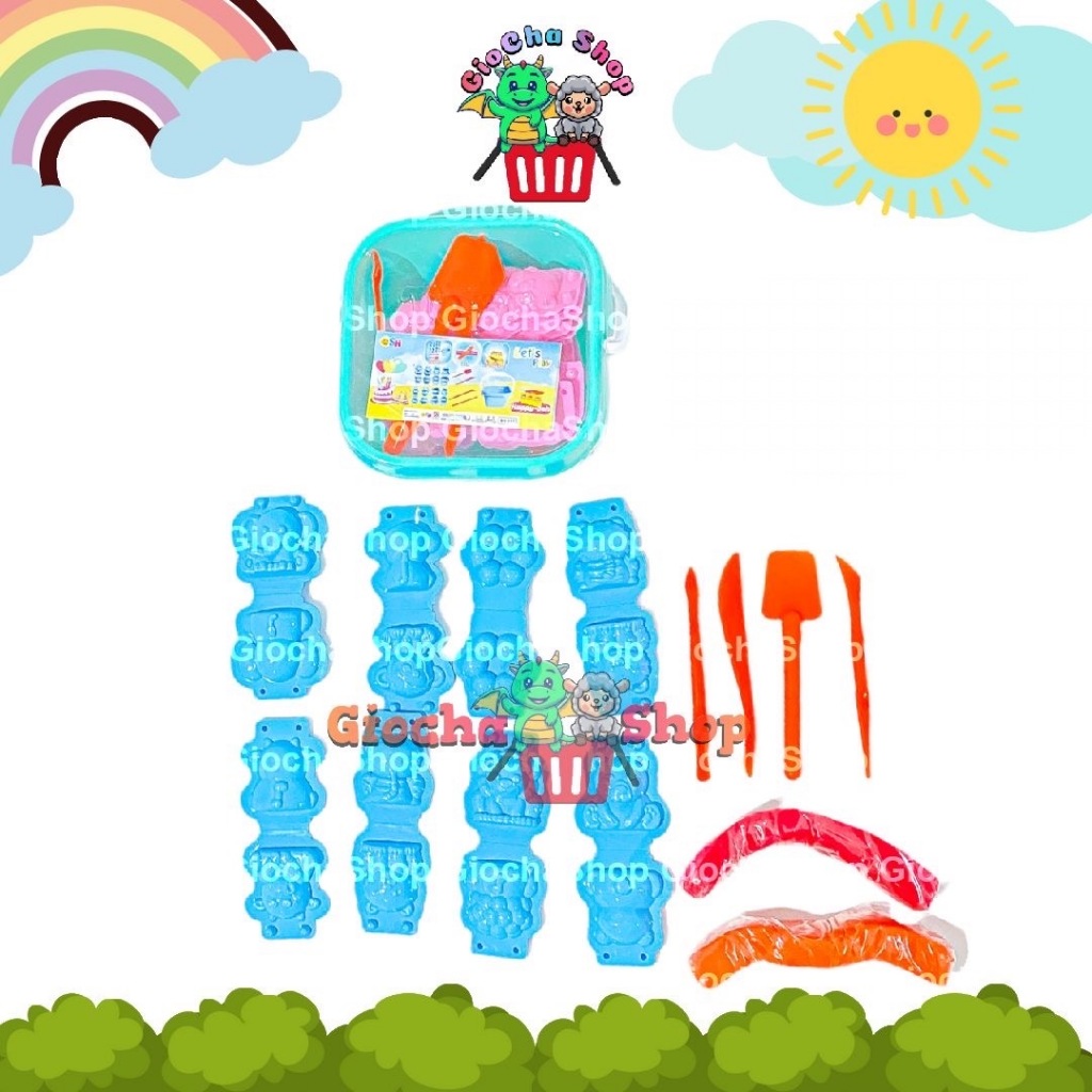 MAINAN ANAK [SH157] FUN DOH / PLAY DOY  / LILIN / FUNDOH / FUNDOY + CETAKAN + EMBER SET - MAINAN LIL