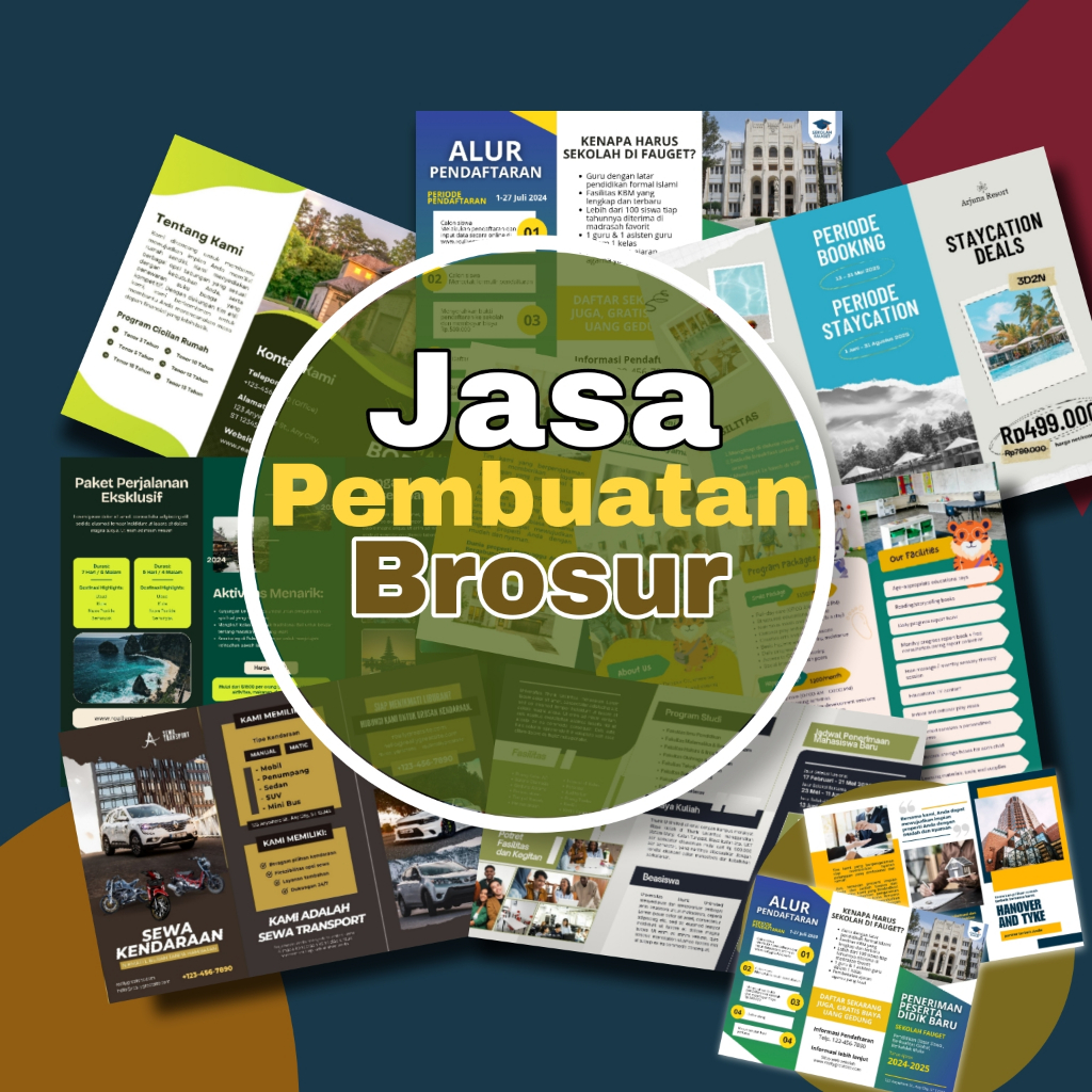 Brosur / Jasa Buat Brosur/ Brosur Sekolah / Brosur Kampus / Brosur Usaha UMKM / Brosur Properti / Br