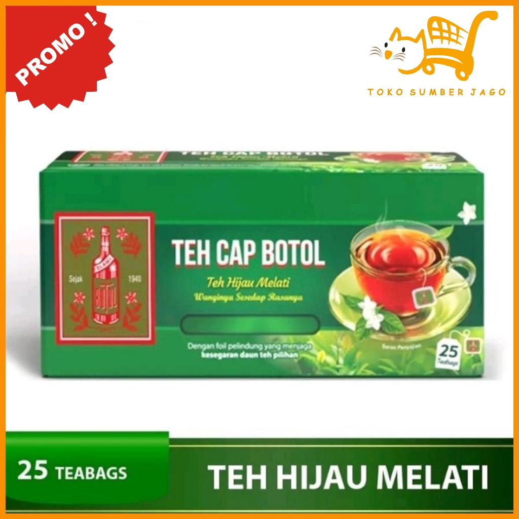 

Teh Celup Cap Botol Hijau Melati 25Sachet