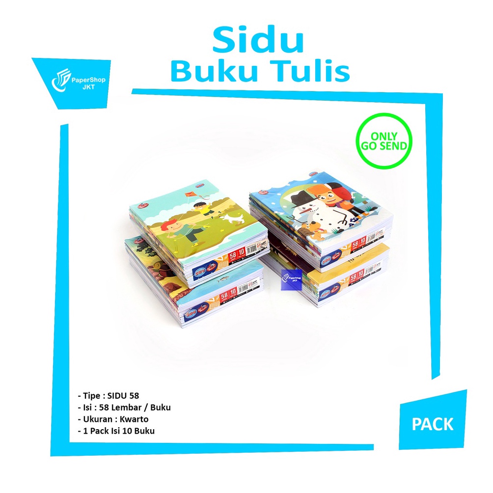 

KODE E55T SIDU Buku Tulis 58 Lembar Pack