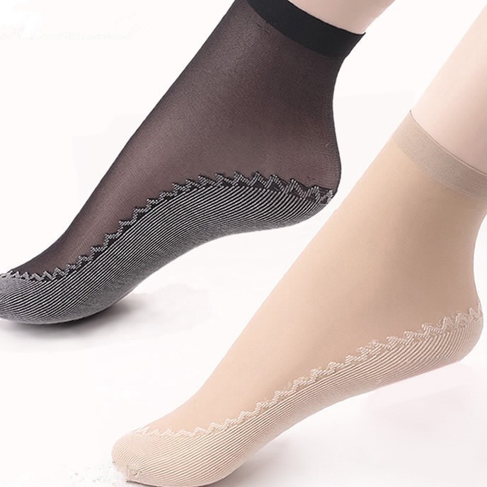Cepat Kaos Kaki Stocking Wanita Pendek Sock Motif  Kaus Kaki Stoking Tipis Transparan Cewek Bahan Ti
