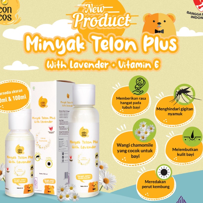 

Hemat Concos Minyak Telon Plus lavender Telon Oil with Vitamin E