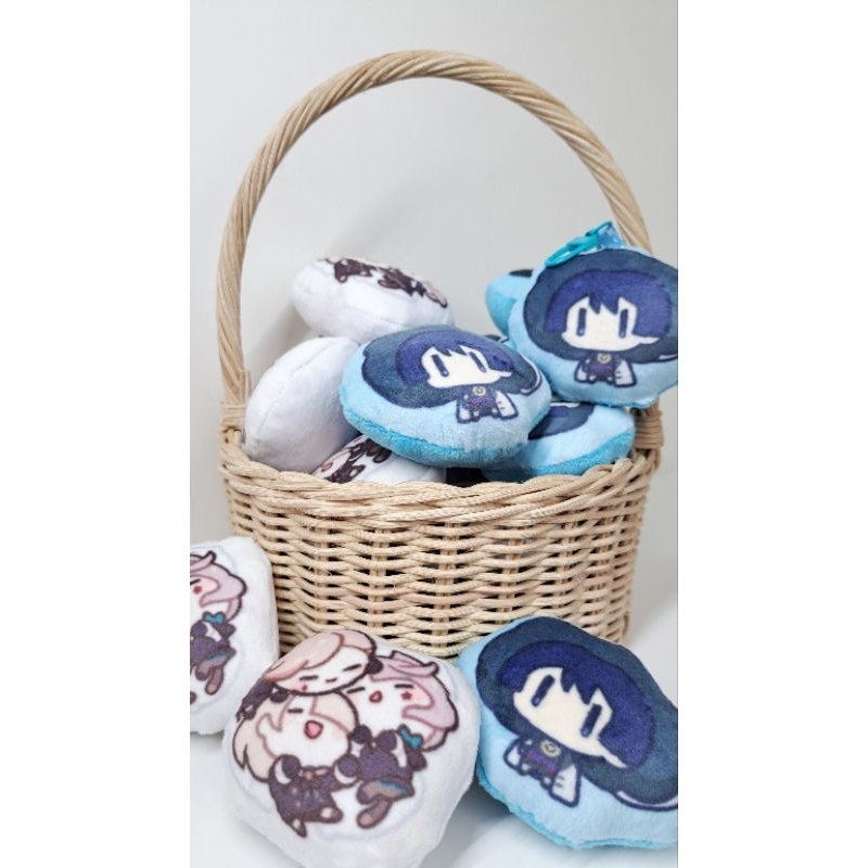 Custom plushie size 8 cm - bulk order - cetak 1 sisi