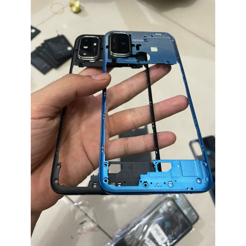 Bezel Tutup Mesin Casing Tulang Tengah Oppo A54 CPH2239 - Hitam