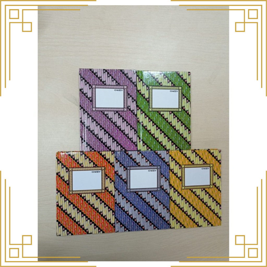 

OKEY Buku hard cover A6/oktavo isi 100 lembar
