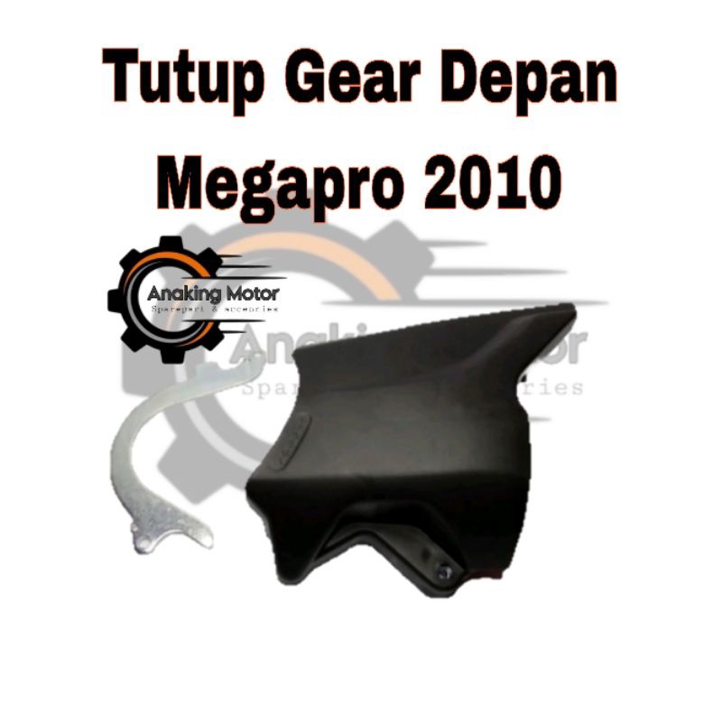 TUTUP GEAR GIR DEPAN HONDA MEGAPRO MEGA PRO 2009-2011 MONOSHOCK MONO SHOCK HITAM KUAT DAN TEBAL