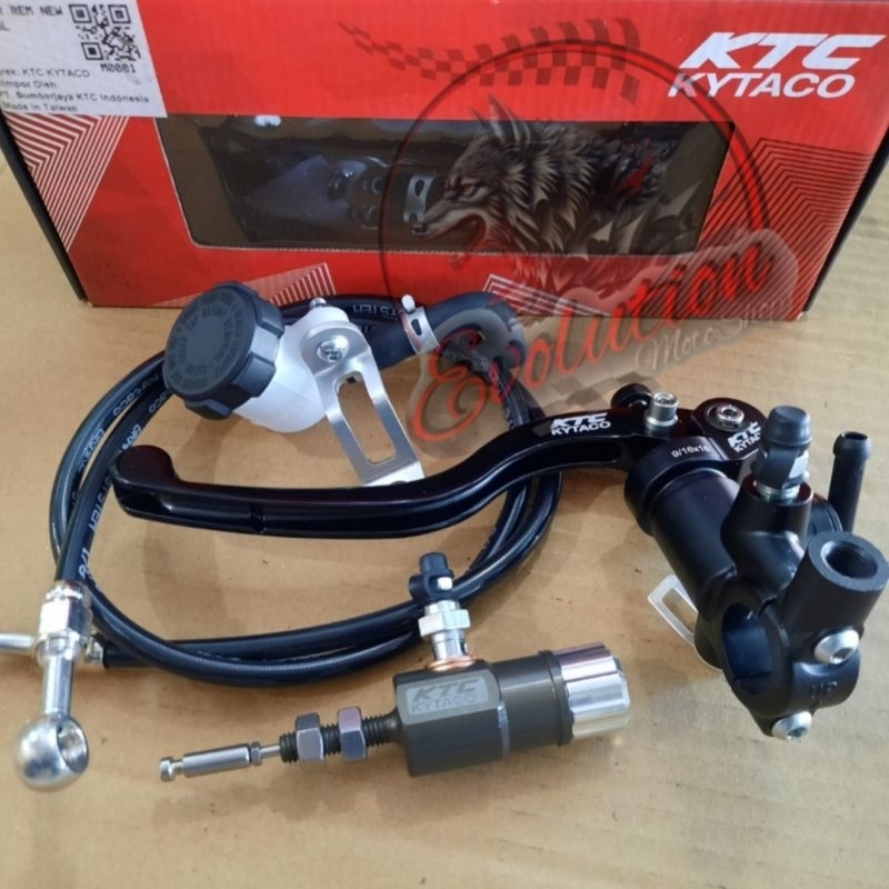 Master kopling hidrolik KTC KYTACO ORIGINAL MASTER REM + STUT + SELANG SET KOMPLIT - KOPLING HIDROLI