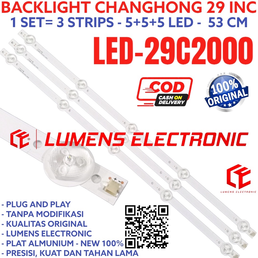 KODE K18N BACKLIGHT TV LED CHANGHONG 29 INC 29C2 LED29C2 LE29C2 LE 29C LAMPU BL 5K 3V 5 KANCING LED 