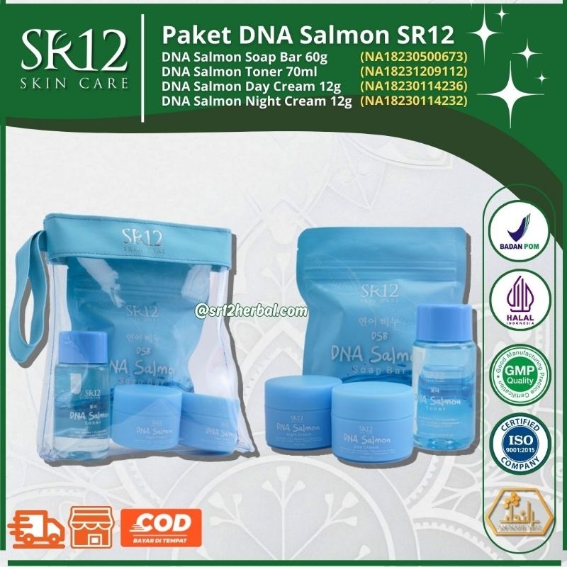 DNA Salmon SR12 / Day Cream DNA Salmon / Night Cream DNA Salmon / Toner DNA Salmon / Barsoap DNA Sal